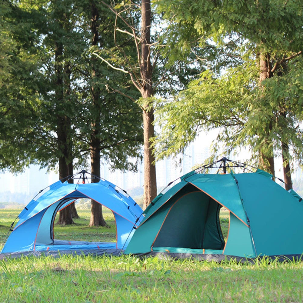 Outdoor Pop Up Tent Water-resistant Portable Instant Camping Tent for 1-2 People Family Tent