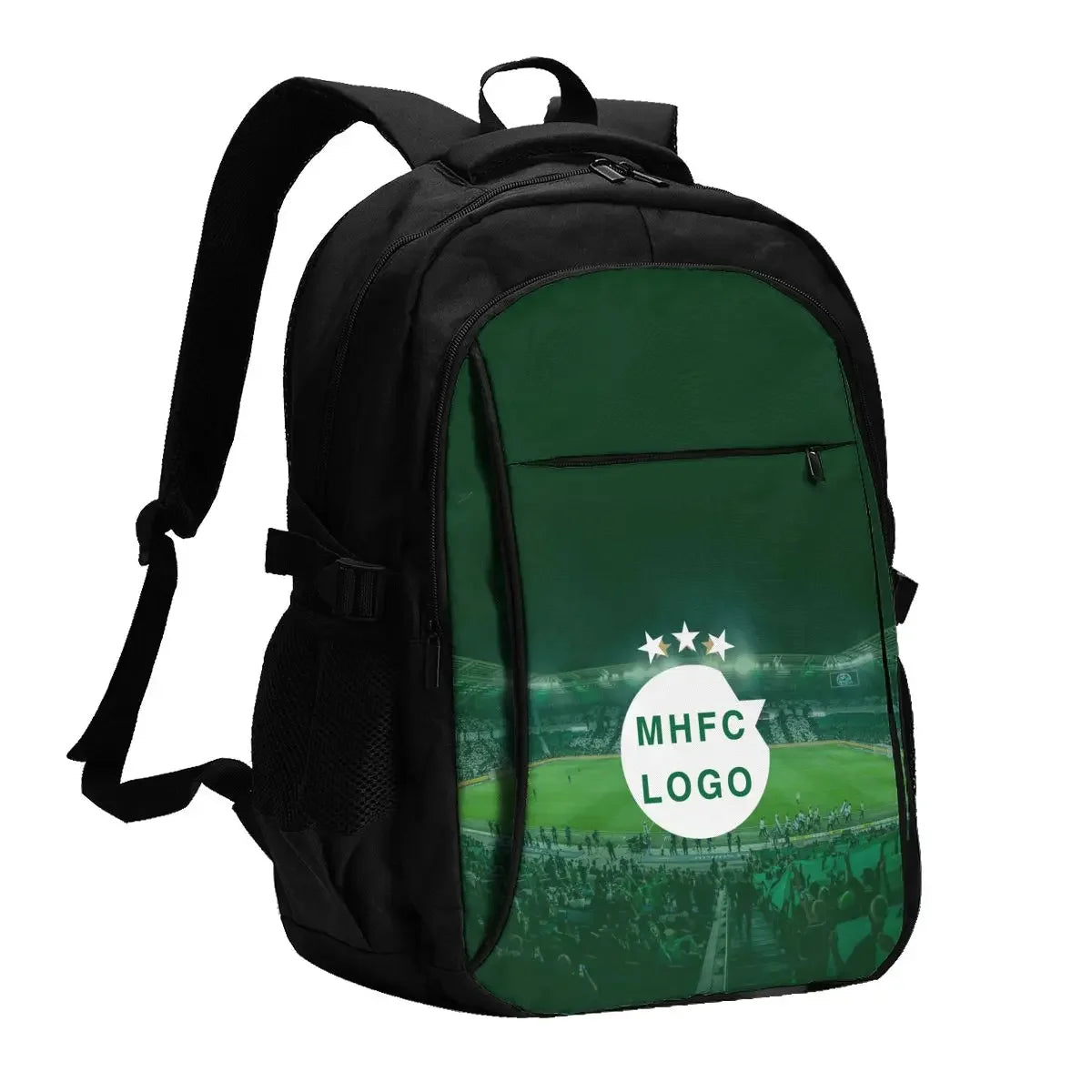 Israel F.C MHFC Large Durable Travel Laptop Backpack Water Resistant Bag with USB Charging Port Business Daypack for Women Men