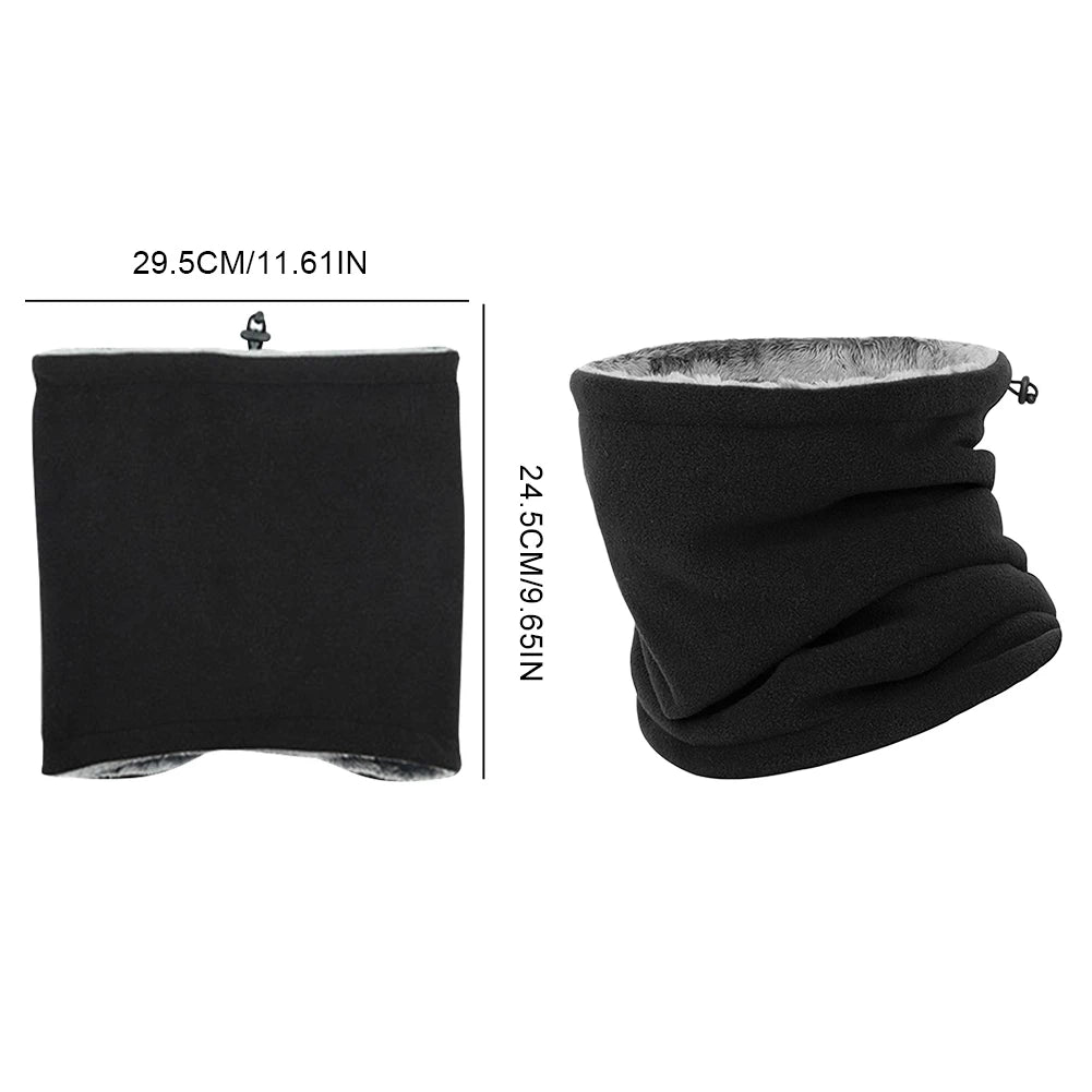 Men Women Winter Neck Warmer Windproof Cold Weather Scarf Fleece Fashion Soft Face Scarf Mask for Skiing Cycling Outdoor Sports