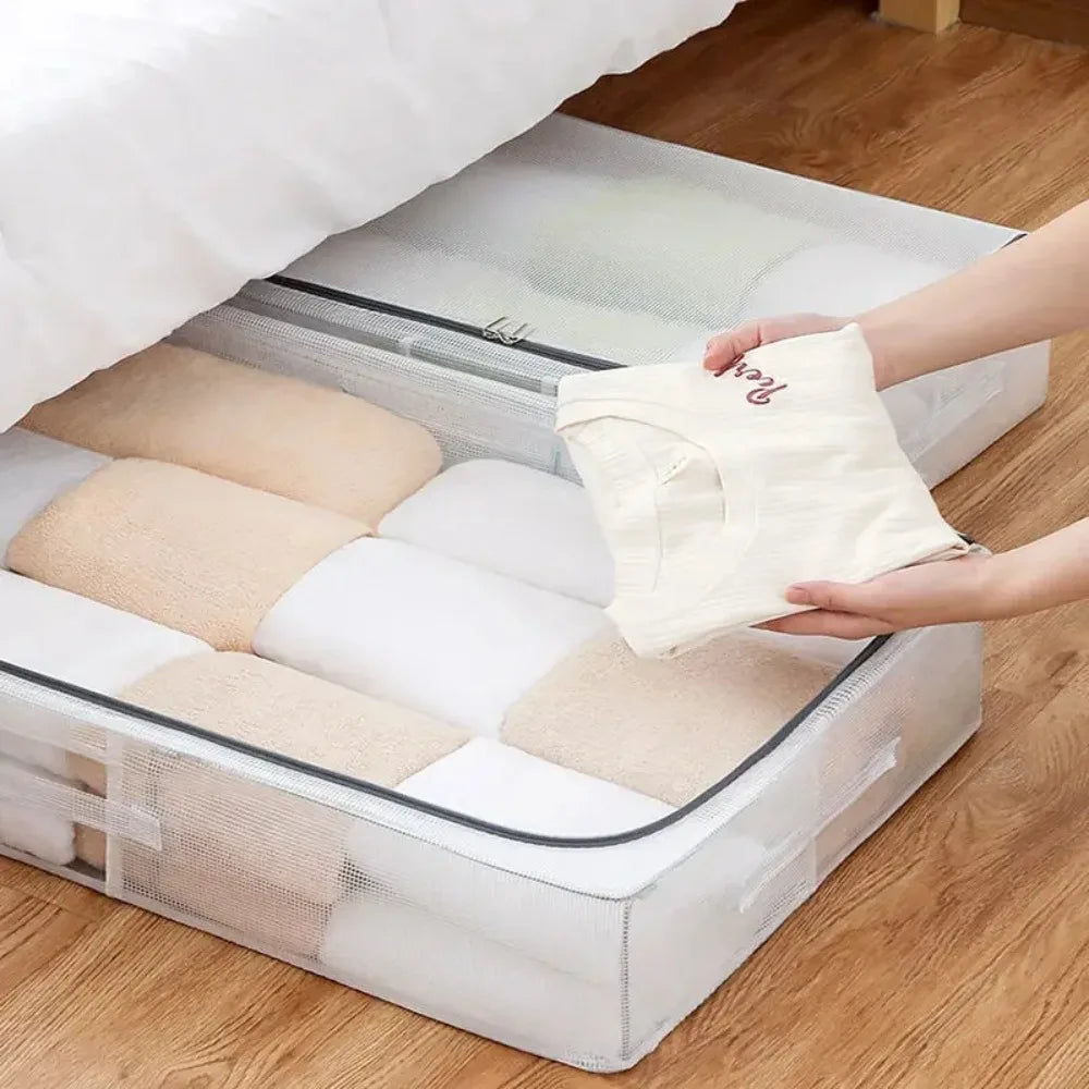 Extra Large and Short Storage Box Shoe and Clothing Storage Dust-proof and Moisture-proof Flat Storage Cabinet Under The Bed
