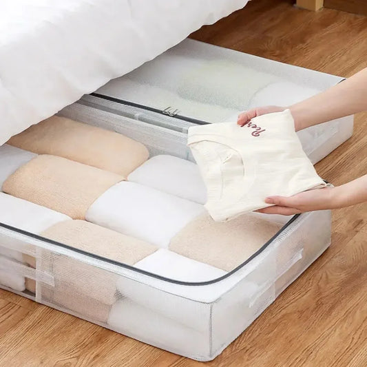 Extra Large and Short Storage Box Shoe and Clothing Storage Dust-proof and Moisture-proof Flat Storage Cabinet Under The Bed