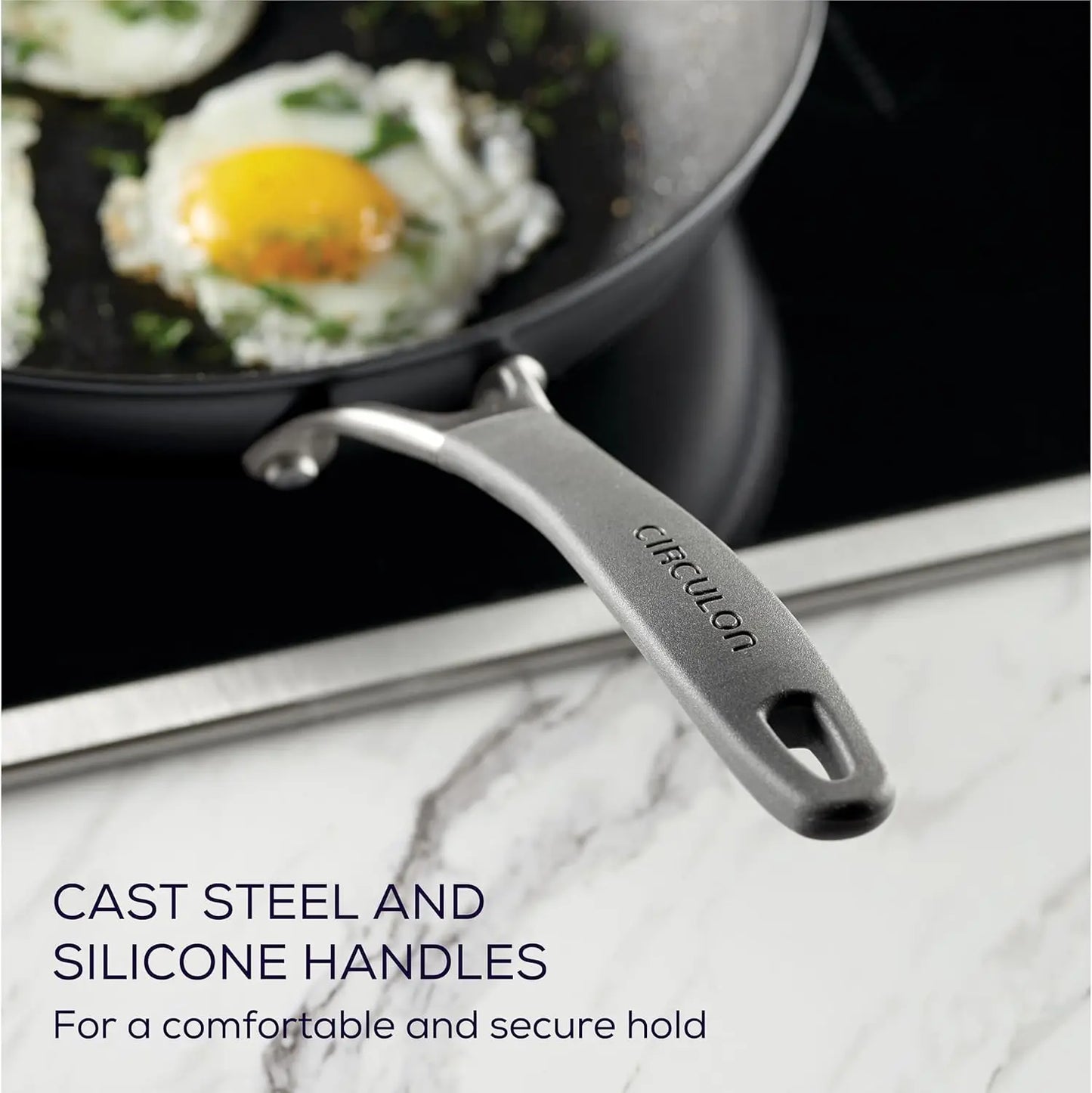 Series With Scratchdefense Technology Nonstick Induction Cookware/Pots And Pans Set, 9 Piece, Graphite