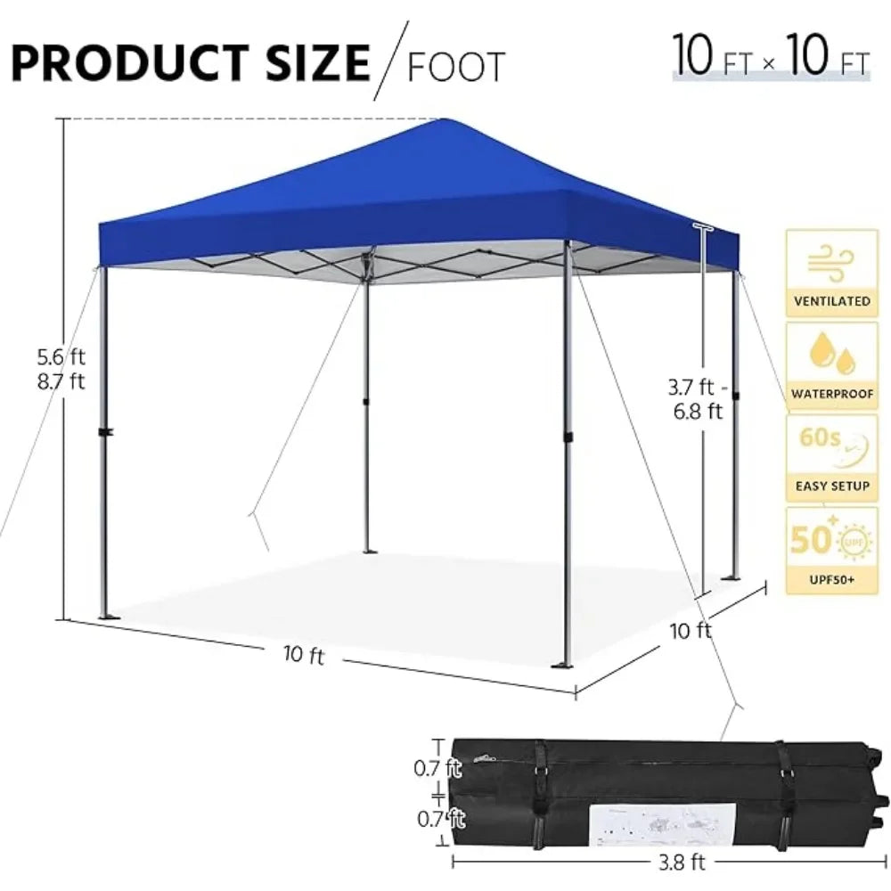 10x10 Gazebo gazebo Pop Up Easy Set-up Tent Portable Outdoor Instant Tent Heavy Duty Commercial Gazebo Canopy