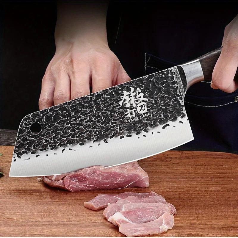 PLYS Household Hand Forged Chopping Knife Sharp Meat Cutter Ladies Slicing Knife Chef Knife Vegetable Kitchen Knife Tools