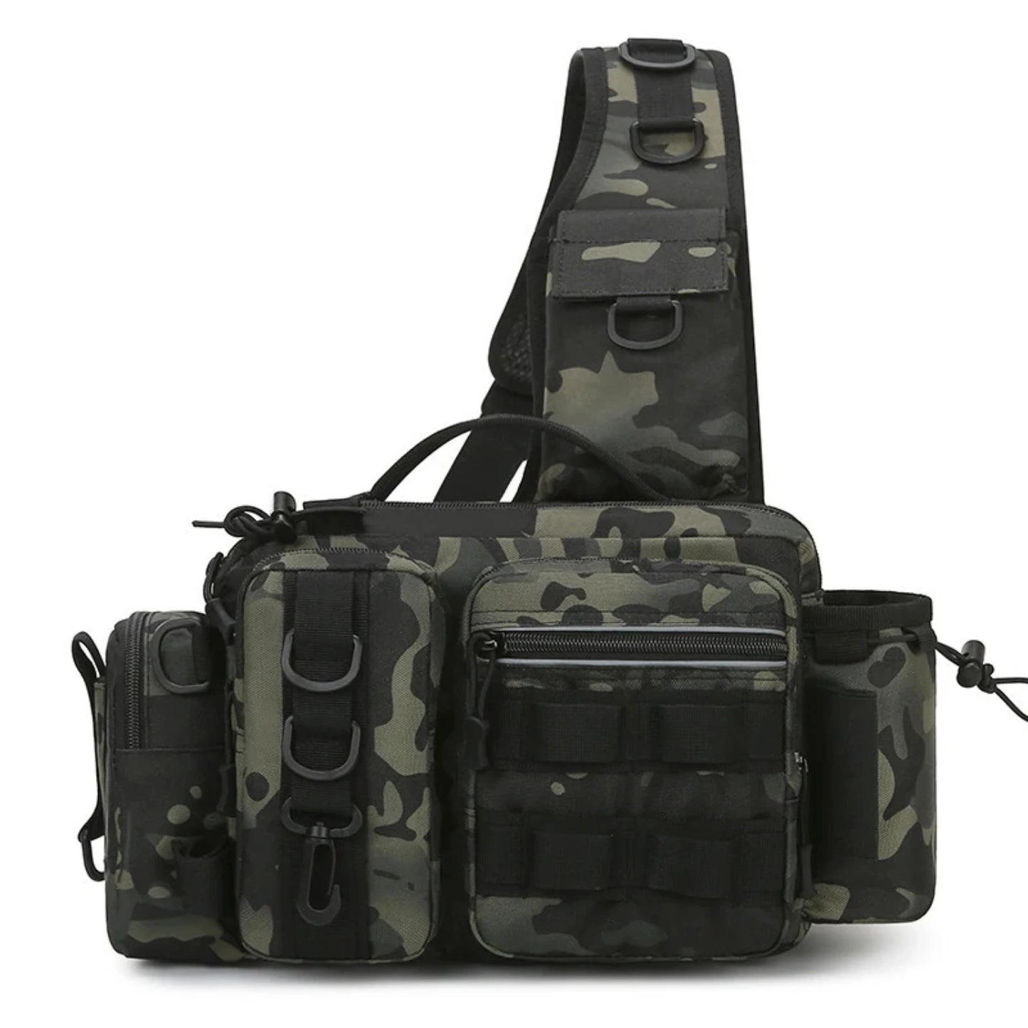 Men Fishing Tackle  Single Shoulder Crossbody Tactical Bags Waist Pack Fish Lures Gear Utility  Fishing Box Chest
