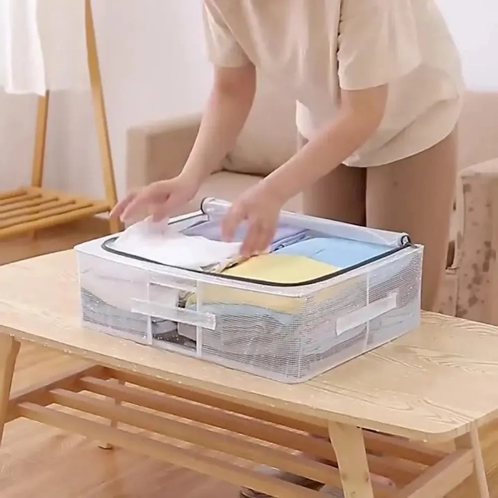 Extra Large and Short Storage Box Shoe and Clothing Storage Dust-proof and Moisture-proof Flat Storage Cabinet Under The Bed