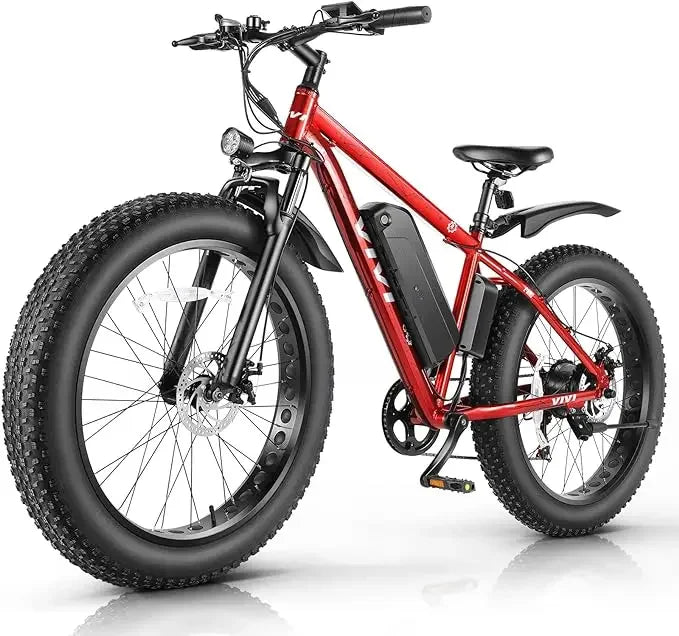 Electric Bike 500W 26" x 4.0 Fat Tire Electric Bike with 48V 13Ah Removable Battery, 7 Speed, 25MPH, Cruise Control