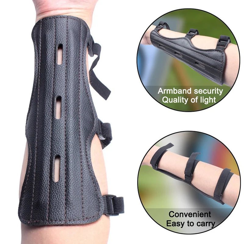 Archery Equipment Arm Guard Protection Forearm Safe Adjustable Bow Arrow Hunting Shooting Training Accessories Protector Tool