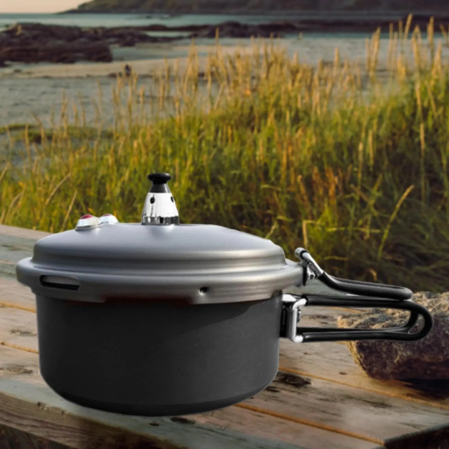 Camping Pressure Cooker Portable Small Rice Cooker for Home Outdoor Kitchen