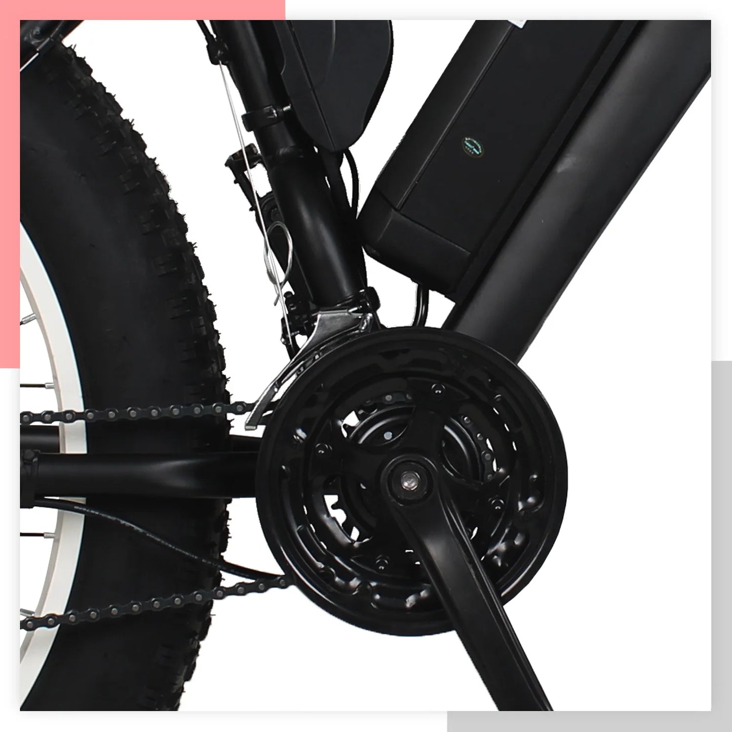 FEVIVOS E1 Mountain Electric bike 26"Dual shock absorbing Electric bicycle 1000W 48V Variable speed Snow tire E bike