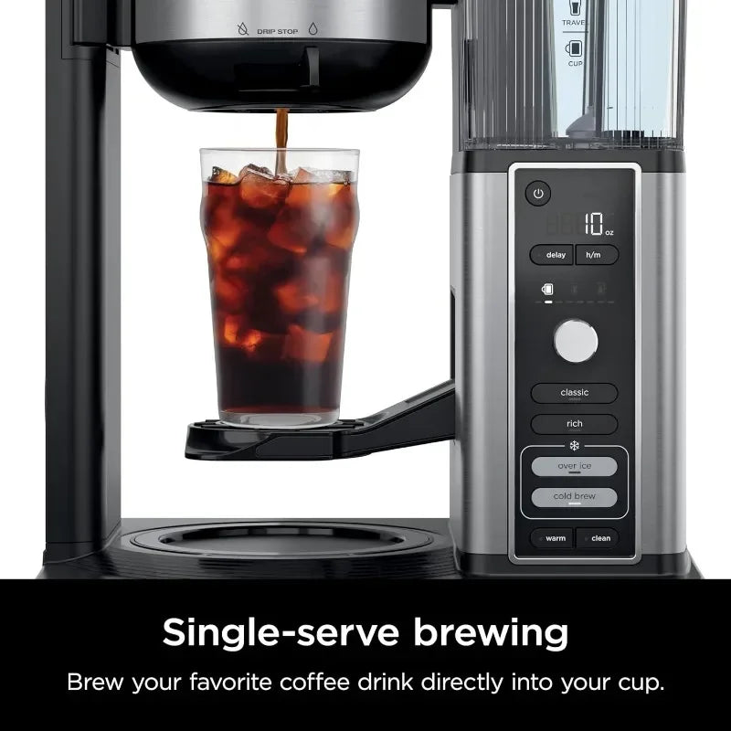 Ninja Hot & Iced XL Coffee Maker, 4 Brew Styles, Single-Serve Coffee Brewer, 12-Cup Carafe, Removable Reservoir, CM371