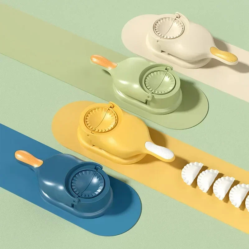 New 2 In 1 Dumpling Maker Dumpling Mold Dumpling Skin Wrapper Mould Dough Press Maker Kitchen Dumpling Noodles Making Tool Molds