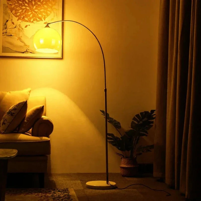 Nordic Modern Minimalist Living Room Fishing Floor Lamp Study Sofa Coffee Table Reading Home Decoration Lamp
