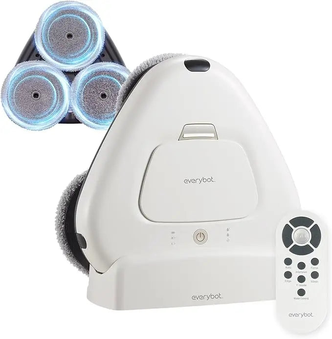 EVERYBOT Three-Spin Robot Mop - Ultra Quiet Smart Mopping Robot Cleaner Only | Powerful Stylish 3 Spin Wet Mop for Hard Floor