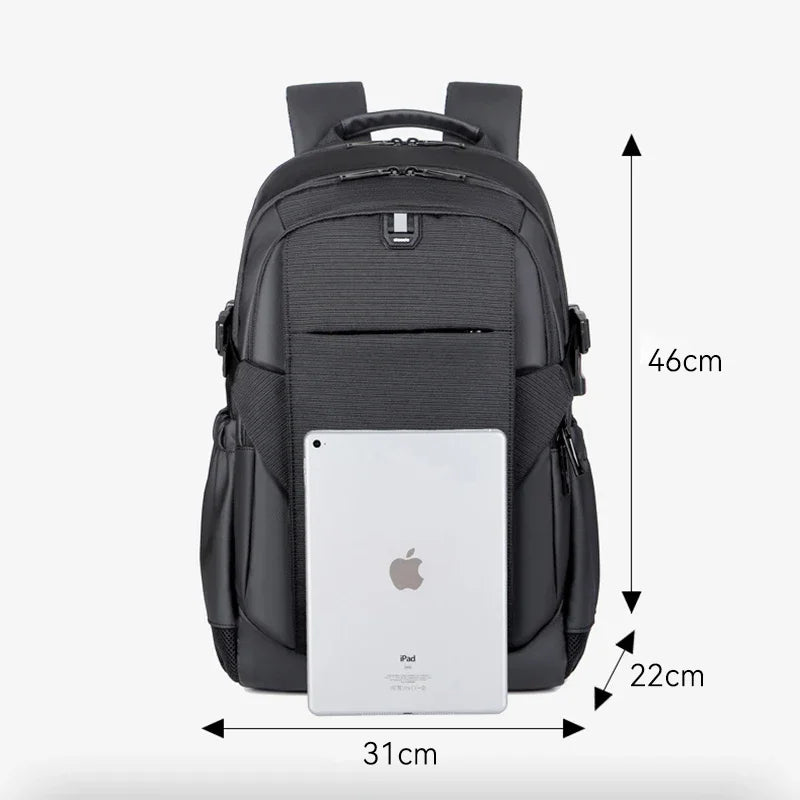 School Student Backpack Mens Large Capacity Business Travel Bags Waterproof Multifunctional USB Charging Laptop Backpacks