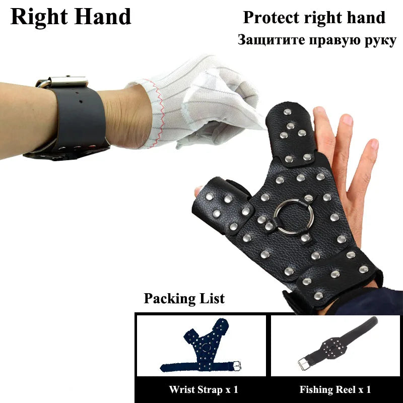Hunting Fishing Fish Shooting Kit Protection Glove Wrist Strap Slingshot Not Included
