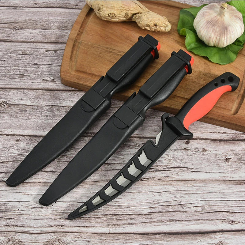 Stainless Steel Multifunctional Fishing Knife Fish Killing Knives Fish Planing Knife Kitchen Sharp Meat Cleaver Fruit Knife