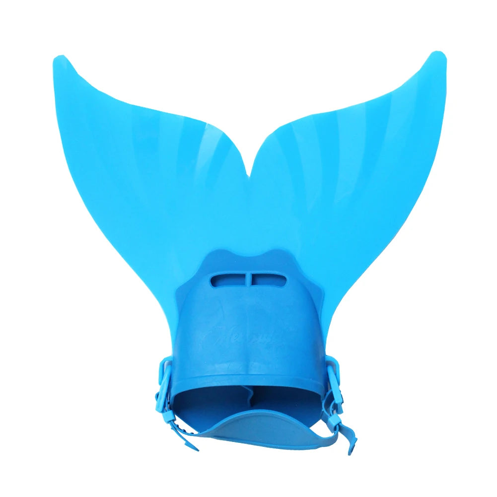 Children Mermaid Tail Flippers Kids Silicone Fins Diving Shoes Swimming Gear