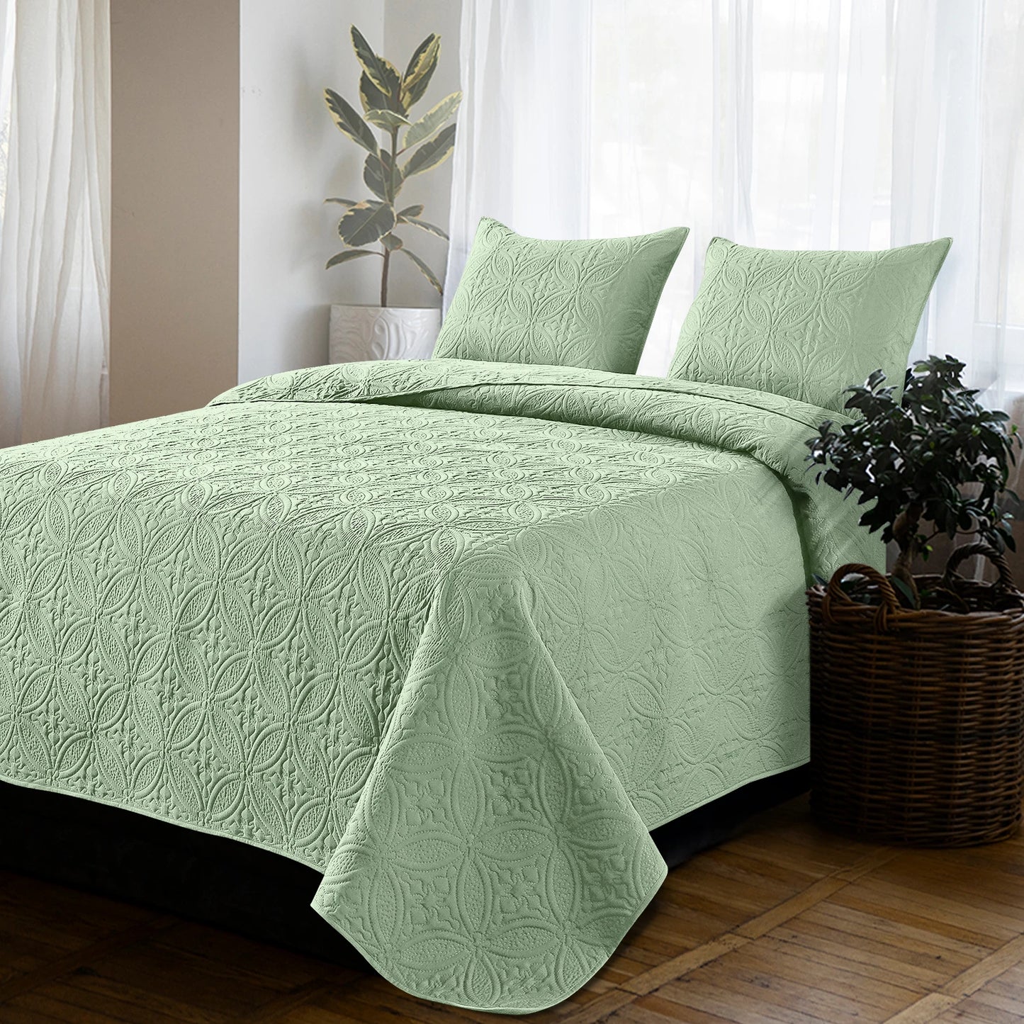 Quilt Cover Set with Copper Coin Pattern Lid, Cozy Bedroom Decor|Elegant Bedding Design|Cotton Filled Comfort, Bedroom Decor