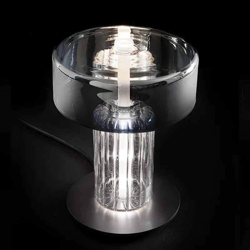 Nordic Simple LED Table Lamp Glass  Bar Cafe Office Dining Living Room Home Decor Lighting Fixture Table Lamps for Bedroom