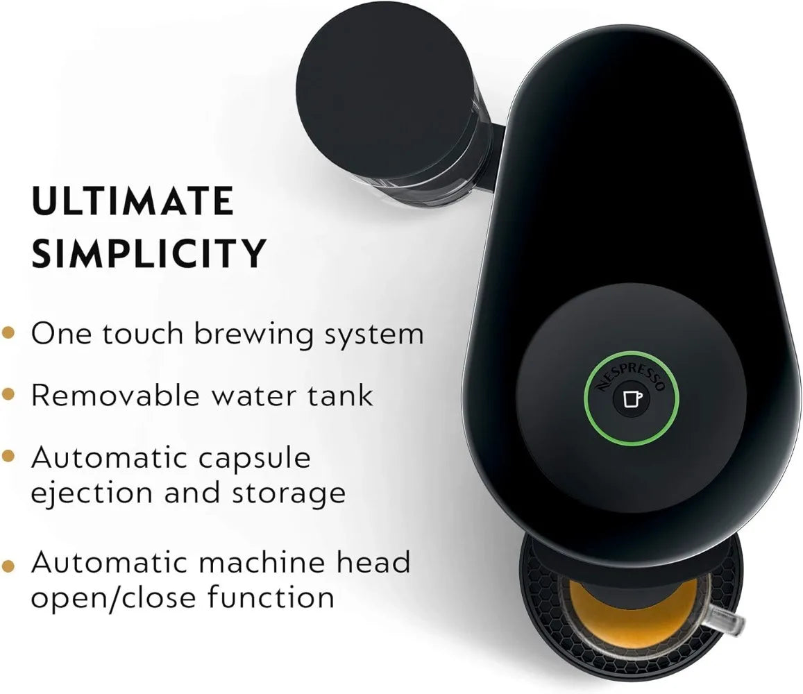 De'Longhi Nespresso Vertuo Plus Coffee and Espresso Machine by De'Longhi,8 oz, Ink Black