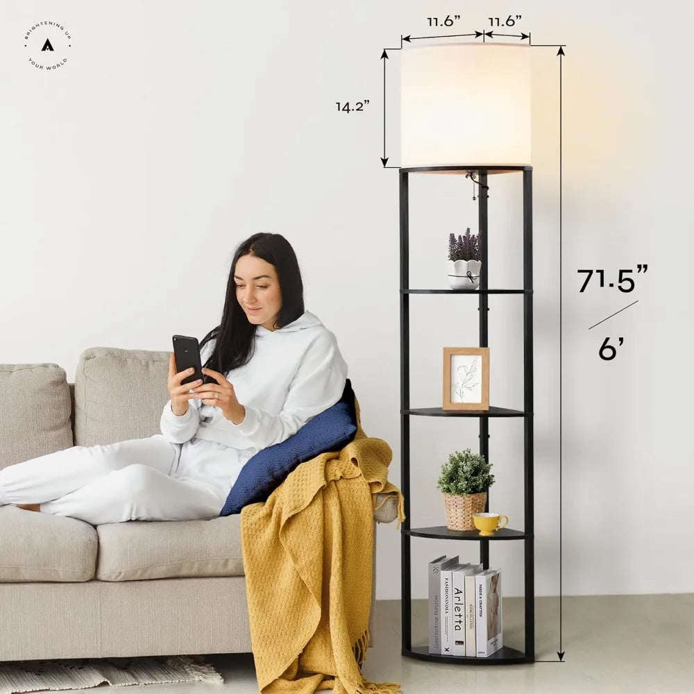 Alvis Edge 72" Floor Lamps for Living Room Decor