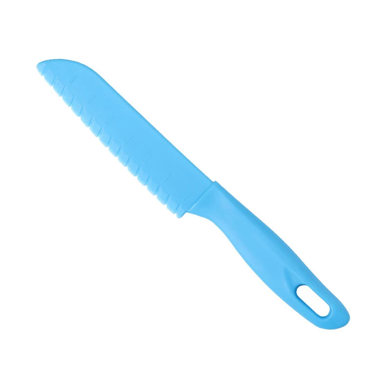 Kids Knife Plastic Fruit Sawtooth Cutter Safe Kitchen Chef Bread Lettuce Toddler Cooking Paring Knives Children's Knife For Kids