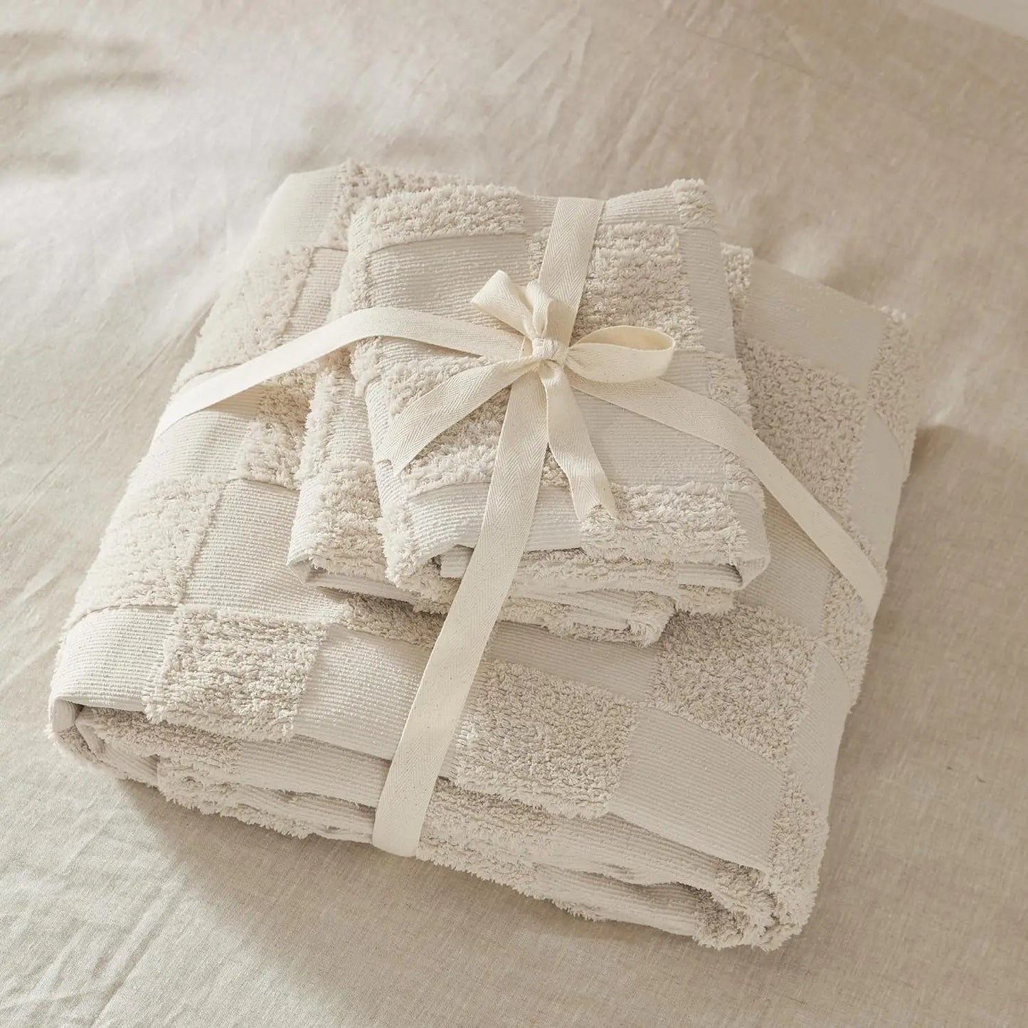Bedsure Boho Duvet Cover, Tufted/ Checkerboard/ Arch Design Bedding Duvet Cover Set for All Season, Twin, Queen, King