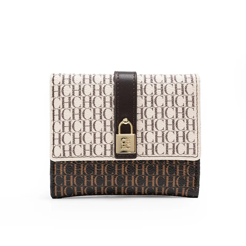 CH Premium Feeling Wallet High Quality Standard Wallet Ladies Temperament Style Fashion Versatile Letter Print Design Walle