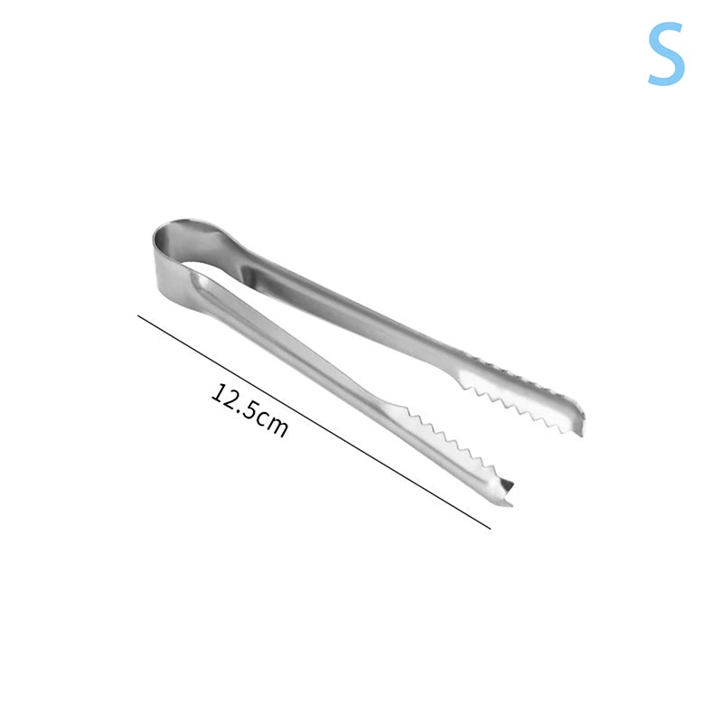 BBQ Food Tongs Barbecue Stainless Steel Kitchen Food Meat Non-slip Non-Stick Steak Clamp Cooking Tool Toothed Ice Towel Clip