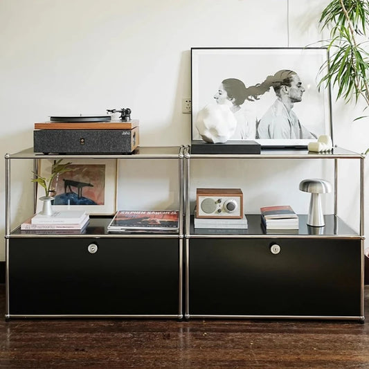 Cabinet for living room Storage locker drawer type storage Bedroom chest of drawers Organizer furniture Dual cabinet combination