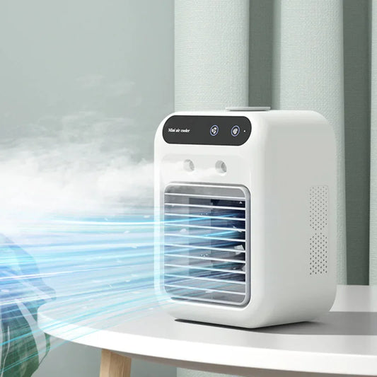 USB Wireless Air Conditioner Mini Portable Air Cooler Fan 500ml Ice Water Spray Humidifier For Home Air Conditioning Mist Fan