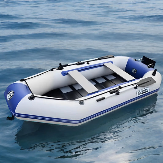 SOLAR MARINE 3.3M 10.8FT PVC Inflatable Fishing Boat Racing Boats and Kayak Water-skiing Canoe for Adult Outdoor Watersport