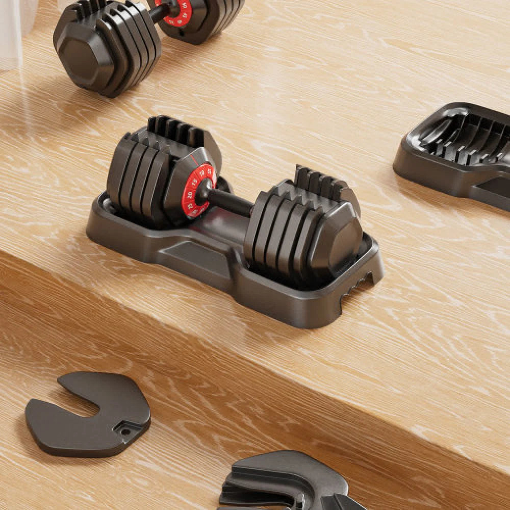 Adjustable Dumbbell Set 10 in 1 Dumbbell for Men and Women Dumbbell for Home Gym Full Body Workout Fitness Fast(10 Gears/55 LB)