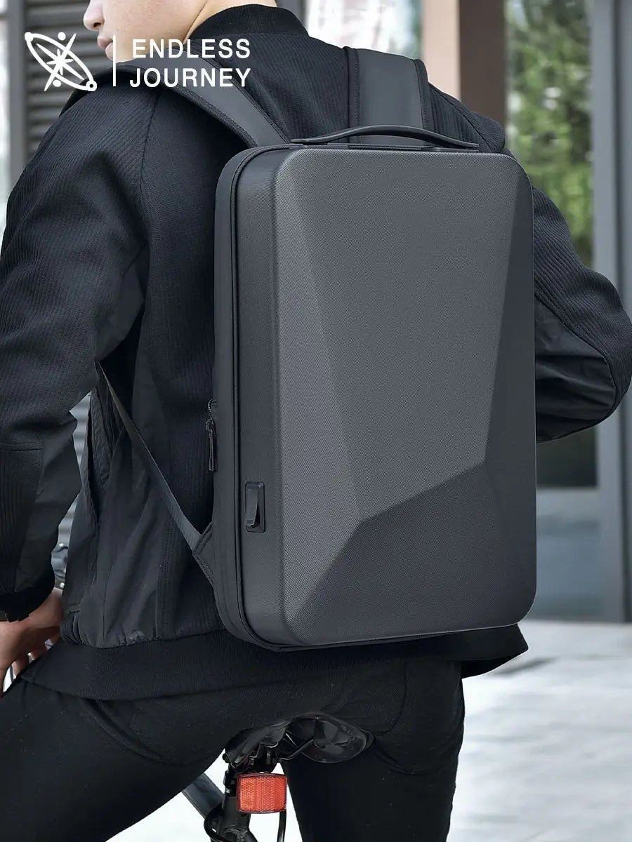 Men's 16 inch Laptop Backpack Expandable Travel Bag Waterproof Anti-theft Business Backpack USB Charging ABS Hard Shell Bag
