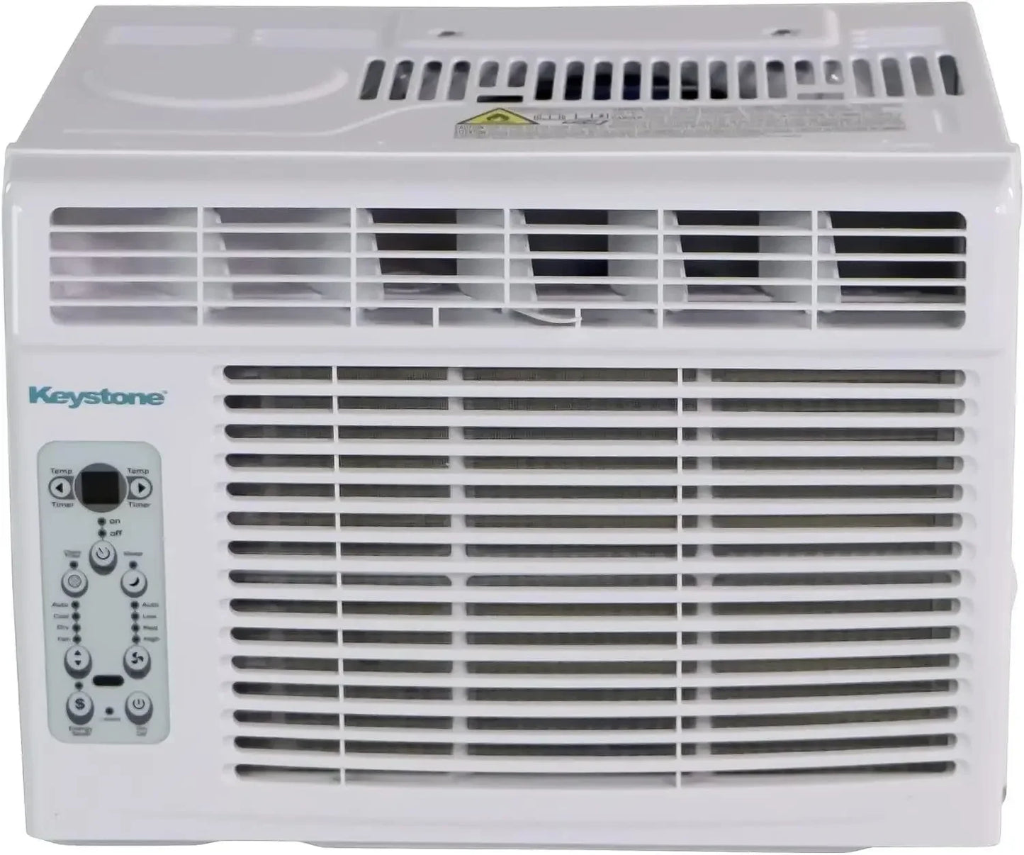 10,000 BTU Window-Mounted Air Conditioner with Follow Me LCD Remote Control, White