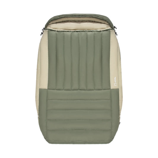 ATEPA Double down sleeping bag, backpack couple family camping, high quality white duck down 90%, warm and widened