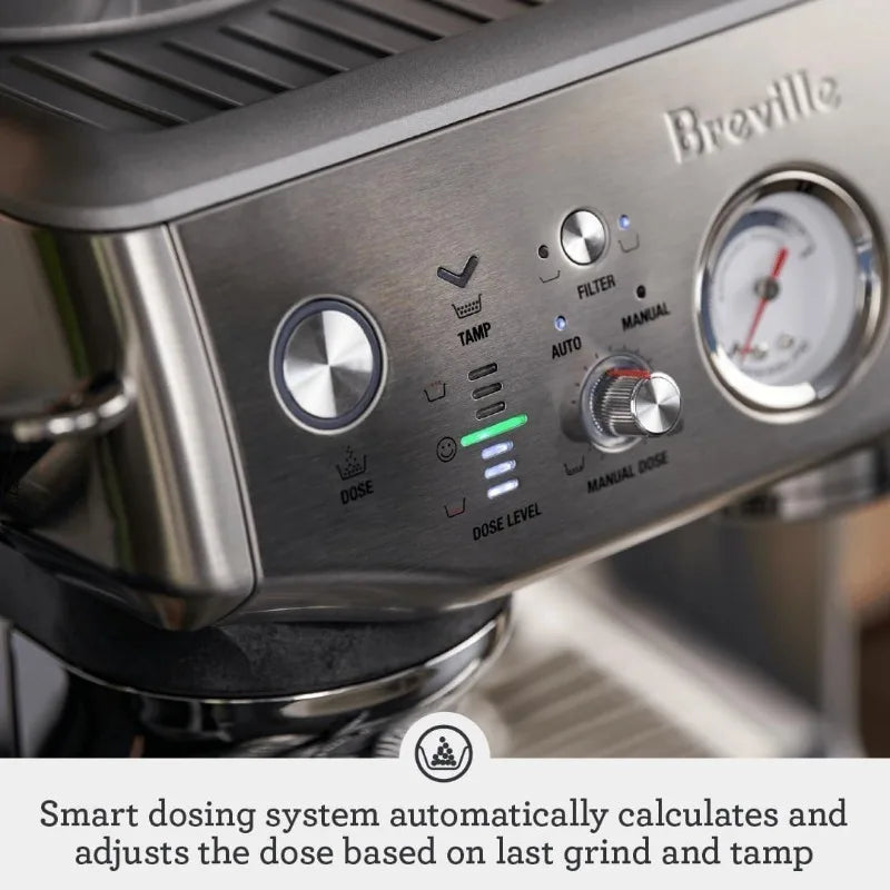 Breville the Barista Express Impress Espresso Machine Grinder,Cappuccino & Latte Machine for Home, BES876BST/BTR/BSS/DBL