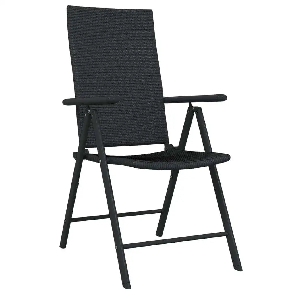 9-Piece Black Patio Dining Set for Outdoor Entertaining - Stylish and Durable Garden Furniture