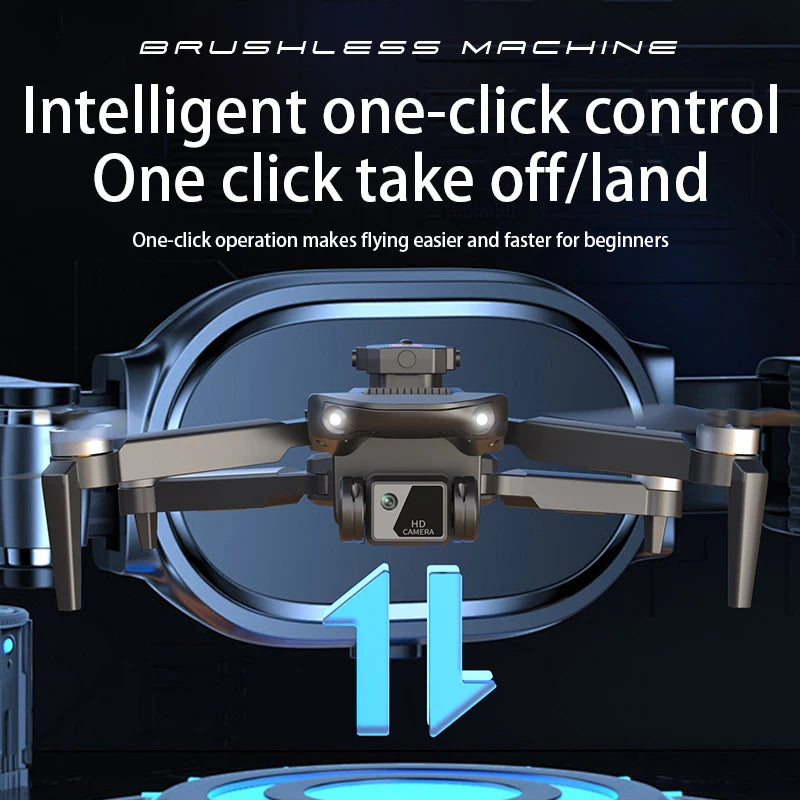 S52Drones 4k HD Brushless Motors Folding Aerial Drone Optical Flow Localization Four Sided Obstacle Avoidance Drone Toys Gifts