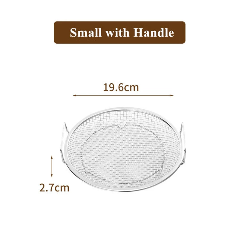 304 Stainless Steel French Fries Basket with Handle Food Skimmer Oil Filter Snack Tray Cooking Strainer Plate Kitchen Utensils