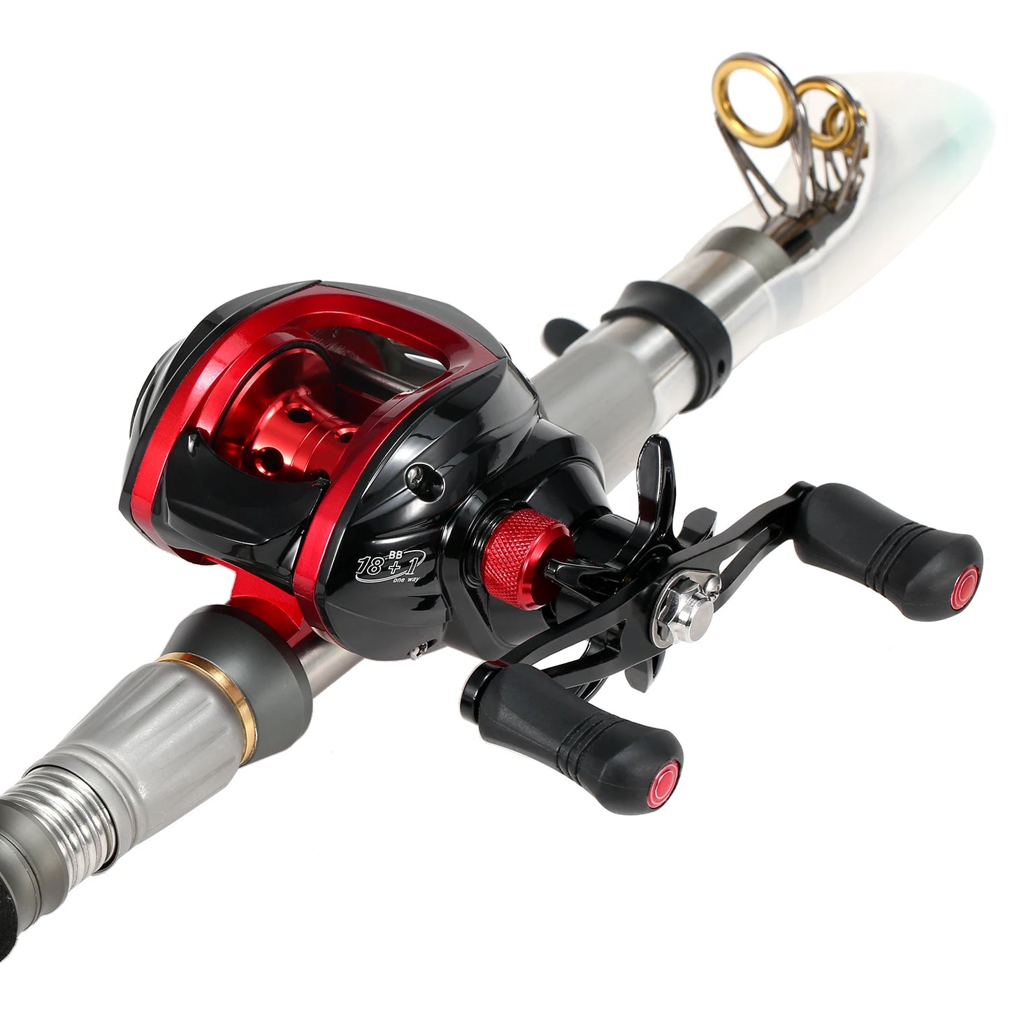 Baitcasting Reel 18+1BB Ball Bearings Baitcasting Fishing Reel High Speed 7.2:1 Gear Ratio Magnetic Brake System Baitcaster Reel