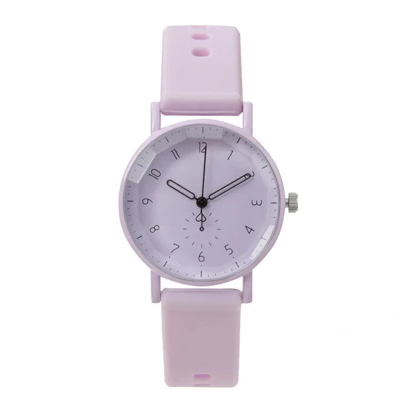 2025 New Women Watch Fashion Silicone Strap Quartz Watch Student Sports Wristwatch Relojes Para Mujer Dropshipping Clock