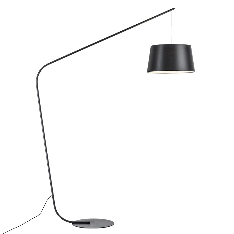 NEW Nordic Big LED Floor Lamp Denmark Black Fishing Floor Lamps for Living Room Sofa Corner Standing Lights