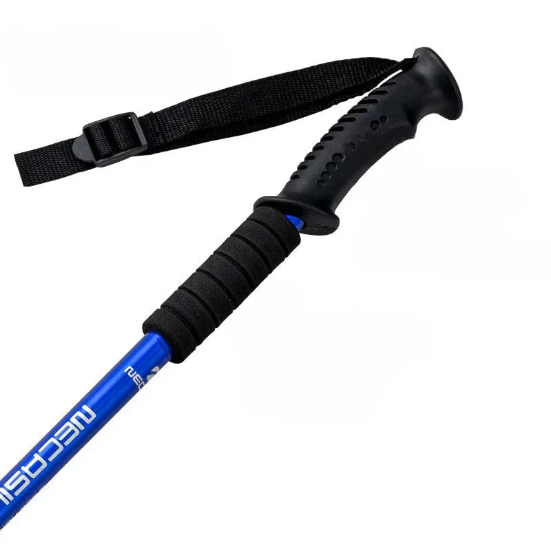 3-Section Adult Child Elderly Alpenstocks Ultralight Trekking Folding Pole Walking Hiking Sticks Non-Slip Mountaineering Tools