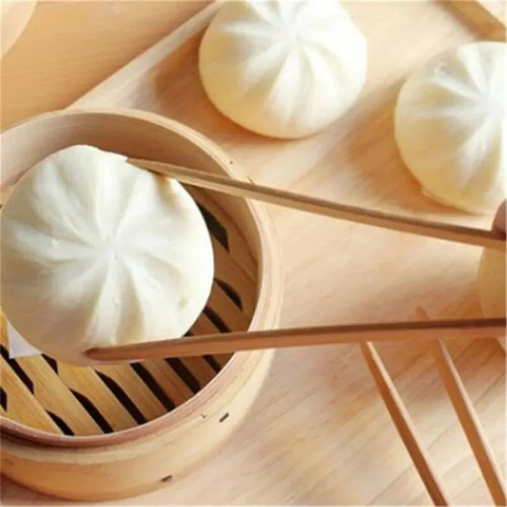 2pcs 18cm Bamboo Tongs Food Toast Salad Bread Tongs Bacon Sugar Ice Tea Tong Tea Clips Teaware For Kitchen Teaware Accessories