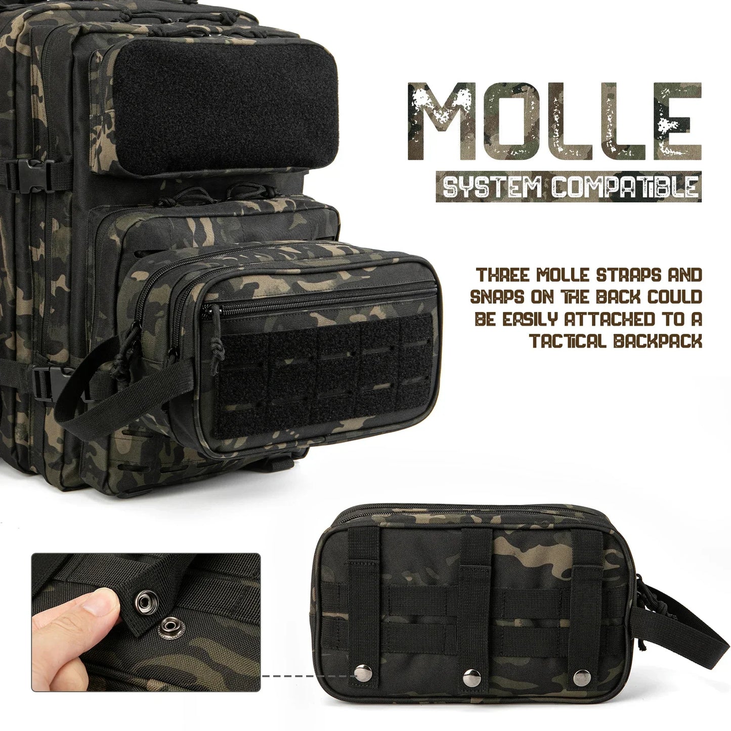 Tactical Toiletry Bag For Men Hygiene Bag Tool Molle Pouches Small Dopp Kit Mens Shaving Kit Travel shower Bag cosmetic bags