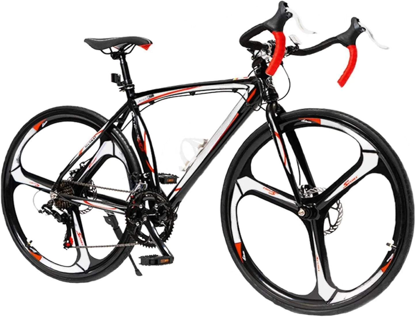 14-21 Speed Road Bike with Light Aluminum Alloy Frame, 700C Wheelwith Dual Disc/V Brakes, Adult Faster Racing Bike