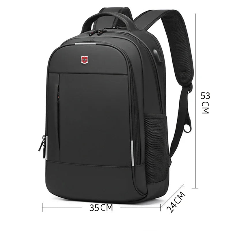 New Waterproof 17 Inch Laptop Backpack Men USB Charging School Bag Boy for Children Large Airplane Travel Backpack Male Mochila