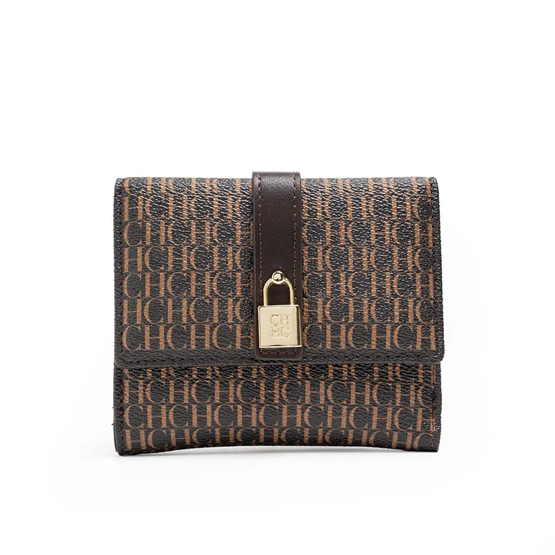 CH Premium Feeling Wallet High Quality Standard Wallet Ladies Temperament Style Fashion Versatile Letter Print Design Walle